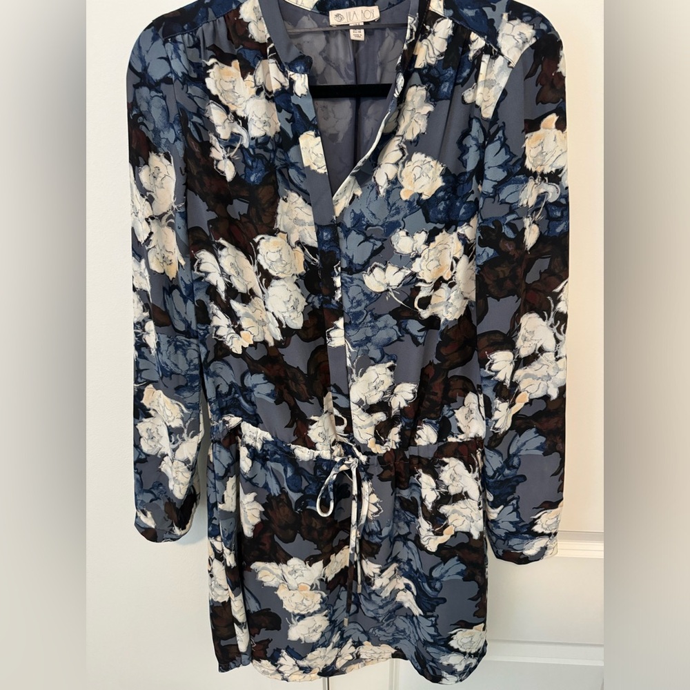 Lila Rose Tie Waist Floral Dress